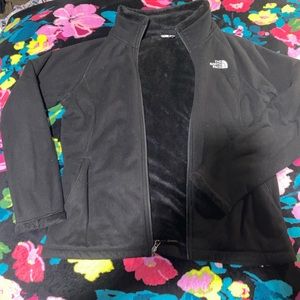North face fleece jacket, size large, black